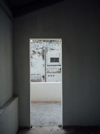 Interior of abandoned building