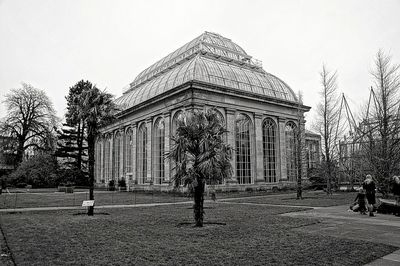 Built structure with trees in background