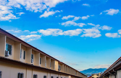 Low angle view of building against sky