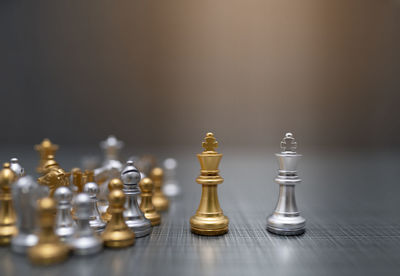 Close-up of chess board