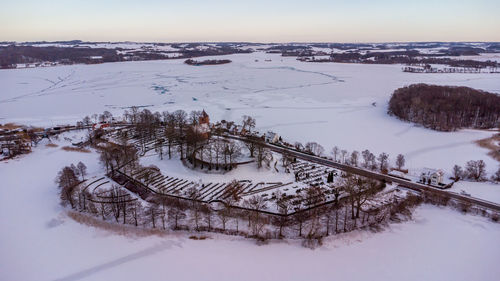 Skanderborg castle church and graveyard, denmark