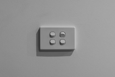 Close-up of text on wall