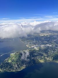 Scenic view of sea against sky