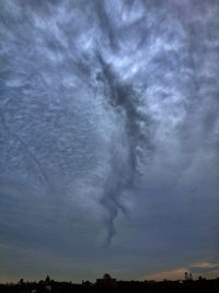 Low angle view of dramatic sky