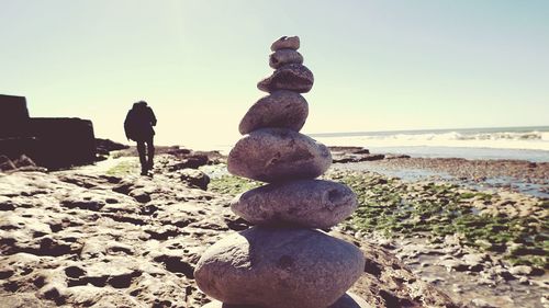 Rocks on shore