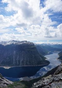 Scenic view of landscape against sky