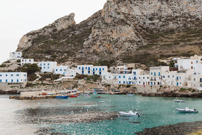 Cala dogana, levanzo, sicily, italy