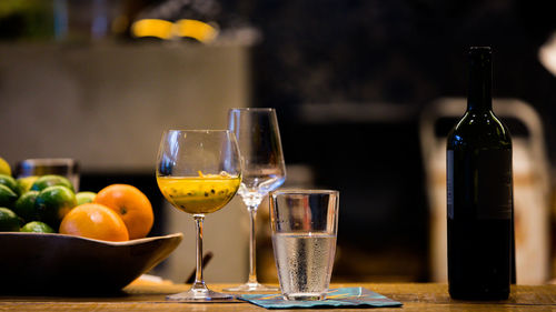 Close-up of drink on table