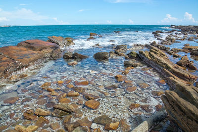 Scenic view of sea against sky