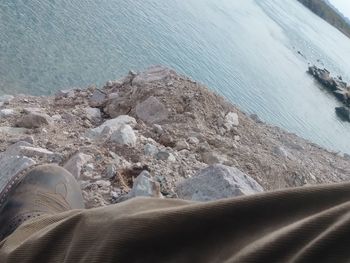 Close-up of sand on landscape