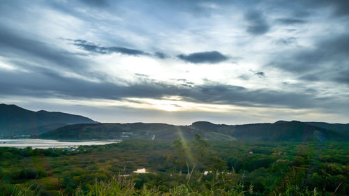Scenic view of landscape against sky
