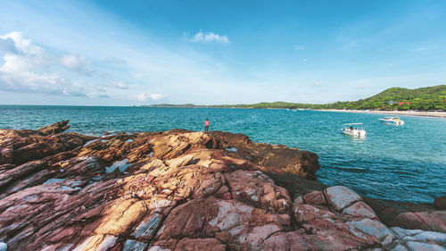 Scenic view of sea against sky