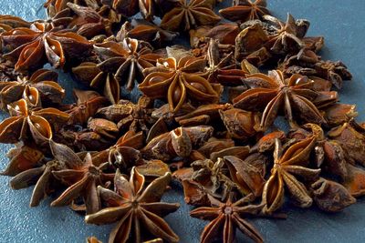 Close-up of star anise on table