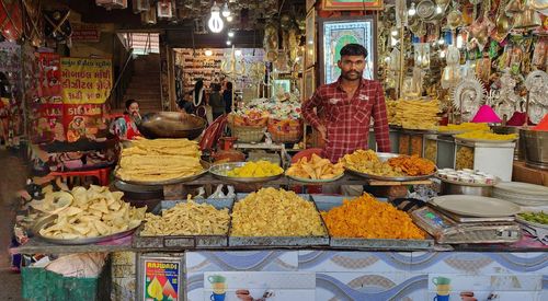 Food for sale at market