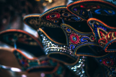 Low angle view of multi colored decoration