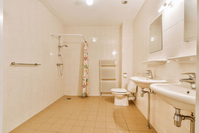 Interior of bathroom