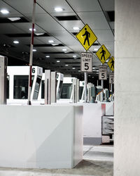 Interior of empty subway station