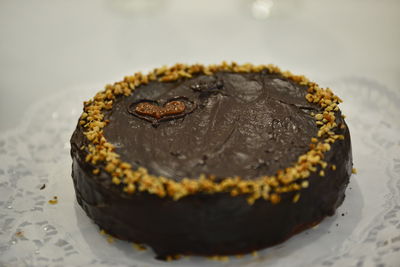 Close-up of chocolate cake