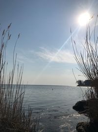 Scenic view of sea against sky