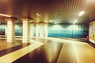 Interior of subway station