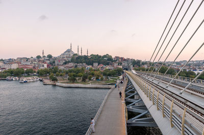 View of bridge over river