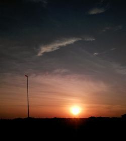 Scenic view of sunset sky