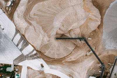 High angle view of leaf in water