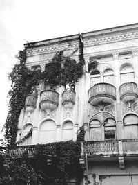 Low angle view of building against clear sky