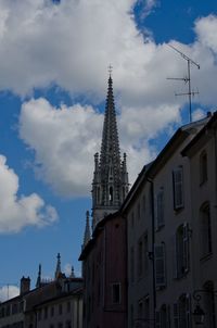 Low angle view of building against sky