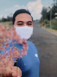 Close-up portrait of a young woman
