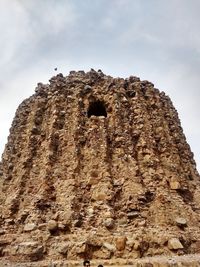 Low angle view of old ruins