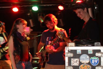 Group of people at music concert