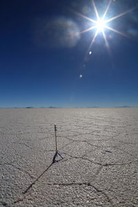 Scenic view of desert against sky