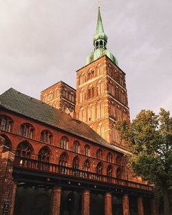 Low angle view of historical building against sky