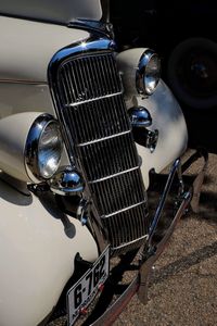 High angle view of vintage car