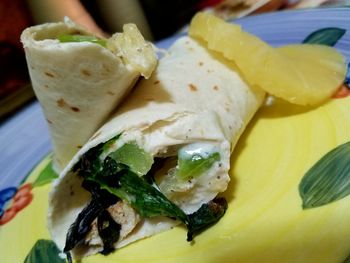 Close-up of food in plate