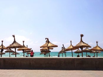 Built structure by the sea