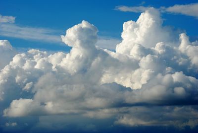 Low angle view of clouds in sky