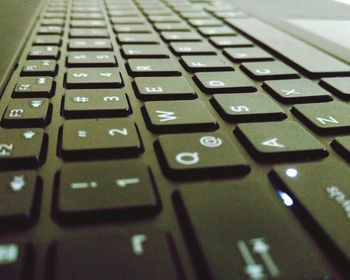 Close-up of computer keyboard