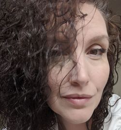 Close-up portrait of woman