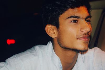 Close-up portrait of young man