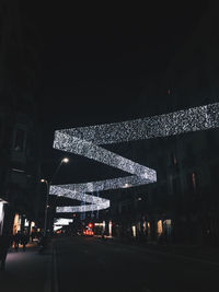 Illuminated city at night