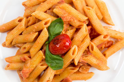 Close-up of pasta in plate