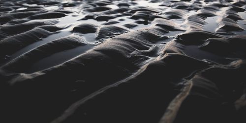 Full frame shot of water on land