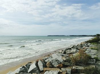 Scenic view of sea against sky