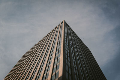 Low angle view of modern building against sky