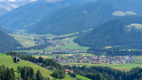 Panoramic view of landscape and mountains