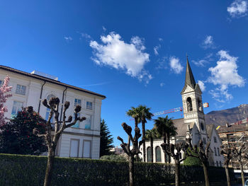 Low angle view of building against sky