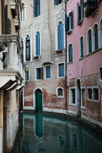 Canal amidst buildings in city 