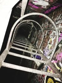 Close up of spiral staircase